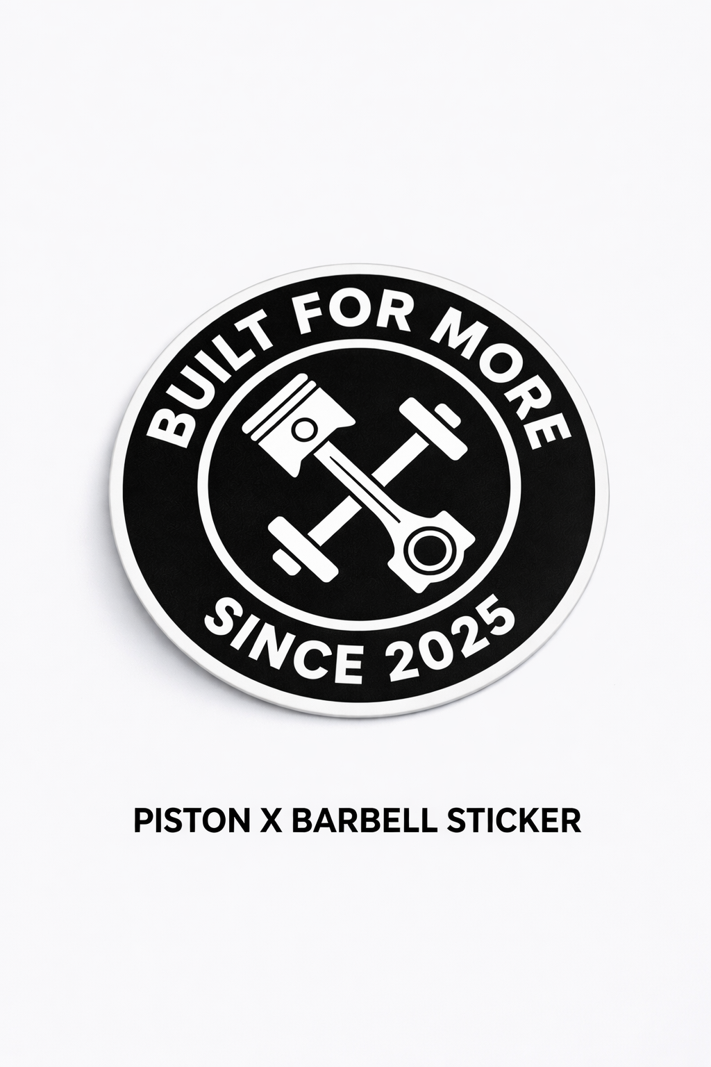 TORQUE AND IRON BARBELL X PISTON STICKER