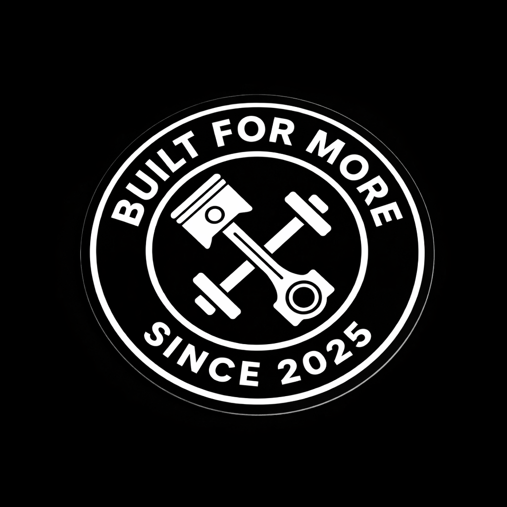 TORQUE AND IRON BARBELL X PISTON STICKER