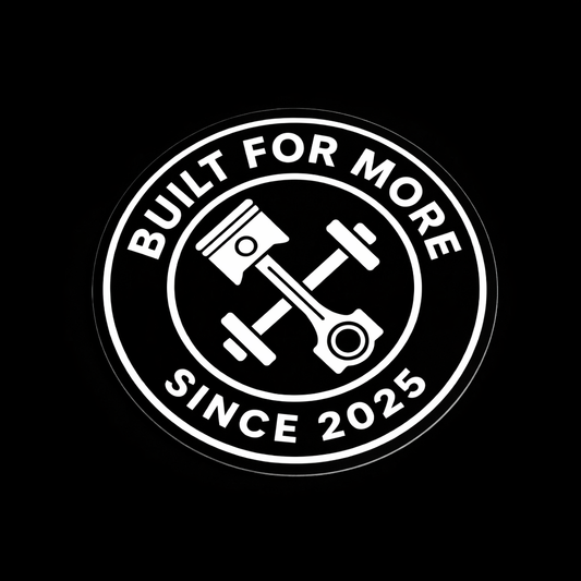 TORQUE AND IRON BARBELL X PISTON STICKER